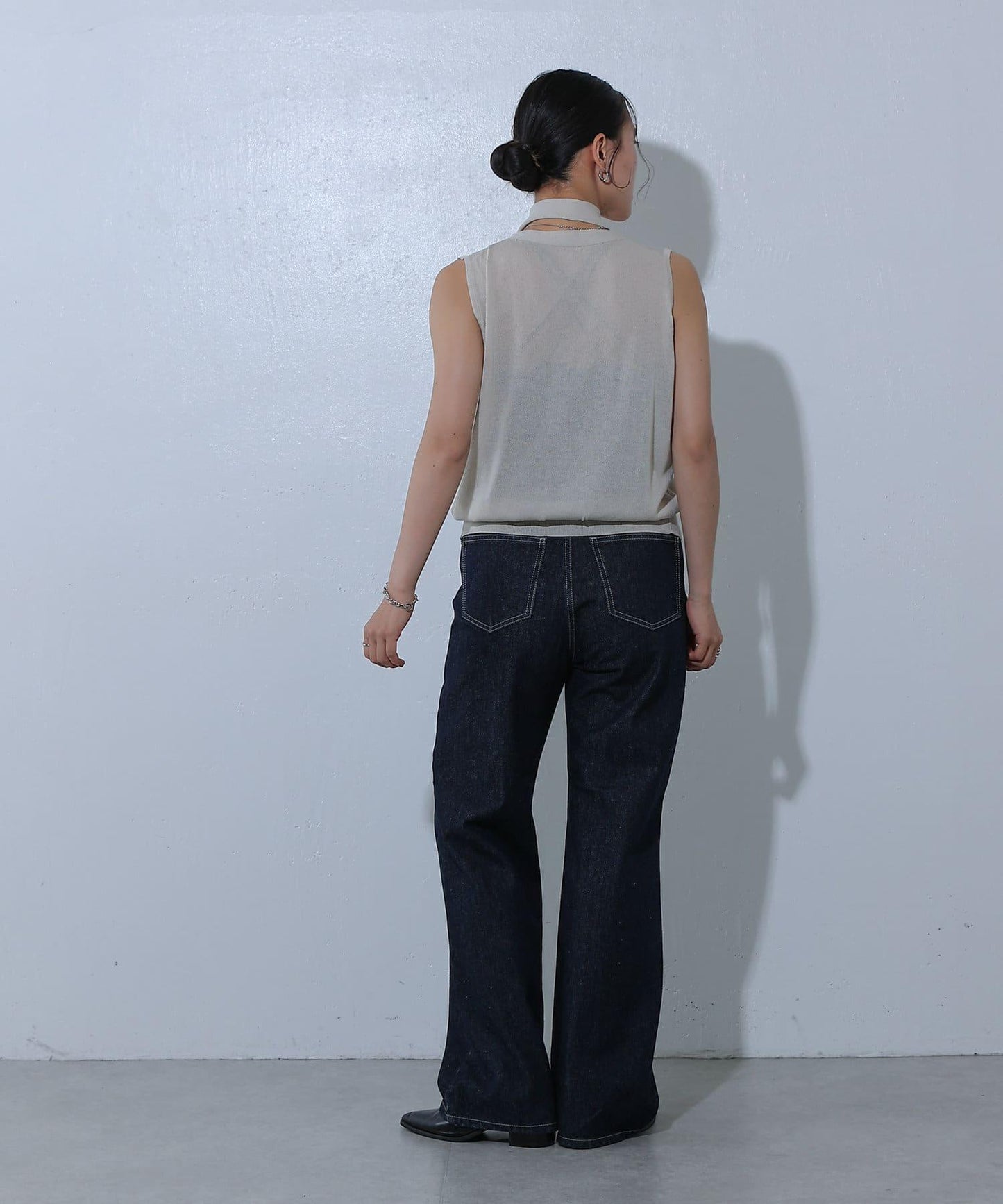 寬鬆直筒牛仔褲