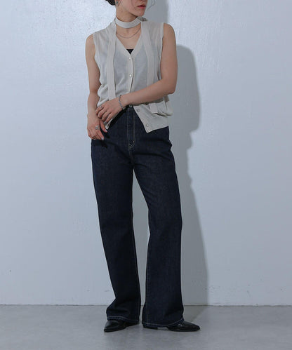寬鬆直筒牛仔褲