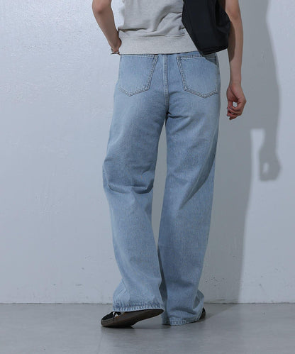 寬鬆直筒牛仔褲