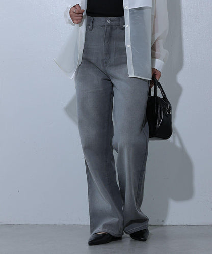 寬鬆直筒牛仔褲