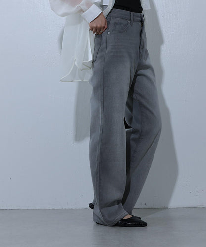 寬鬆直筒牛仔褲