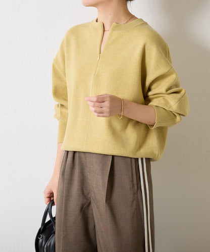 【可手洗】拉鍊衛衣風針織衫