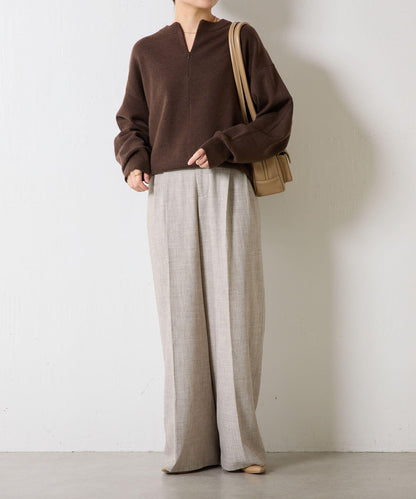 【可手洗】拉鍊衛衣風針織衫