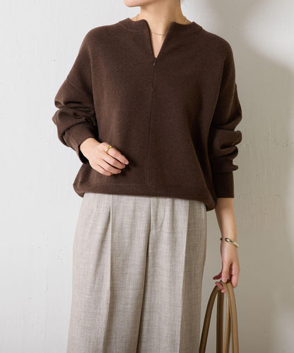 【可手洗】拉鍊衛衣風針織衫