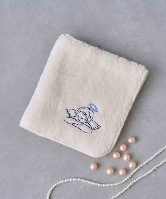 天使與惡魔 刺繡毛巾手帕