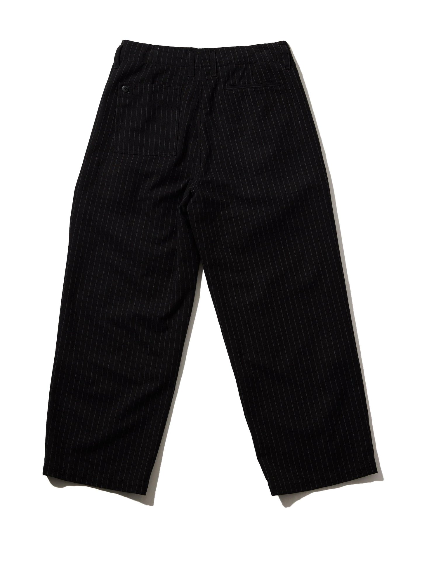 研究過的修身褲/T/R/W混紡條紋緞褲