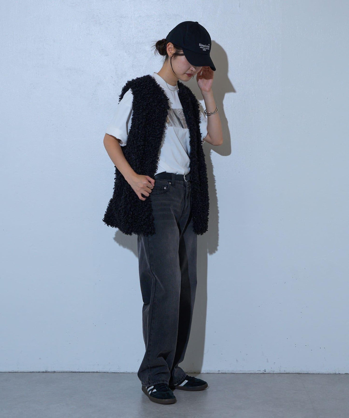 寬鬆直筒牛仔褲