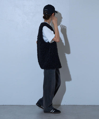 寬鬆直筒牛仔褲