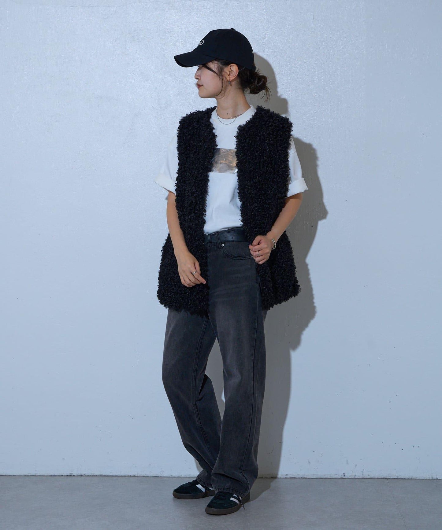 寬鬆直筒牛仔褲