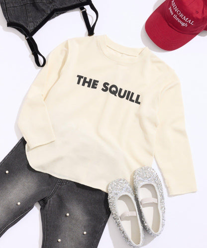 【兒童】平滑拼色logo T恤