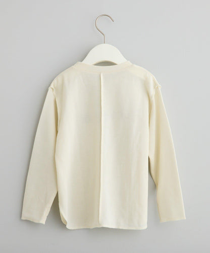 【兒童】平滑拼色logo T恤