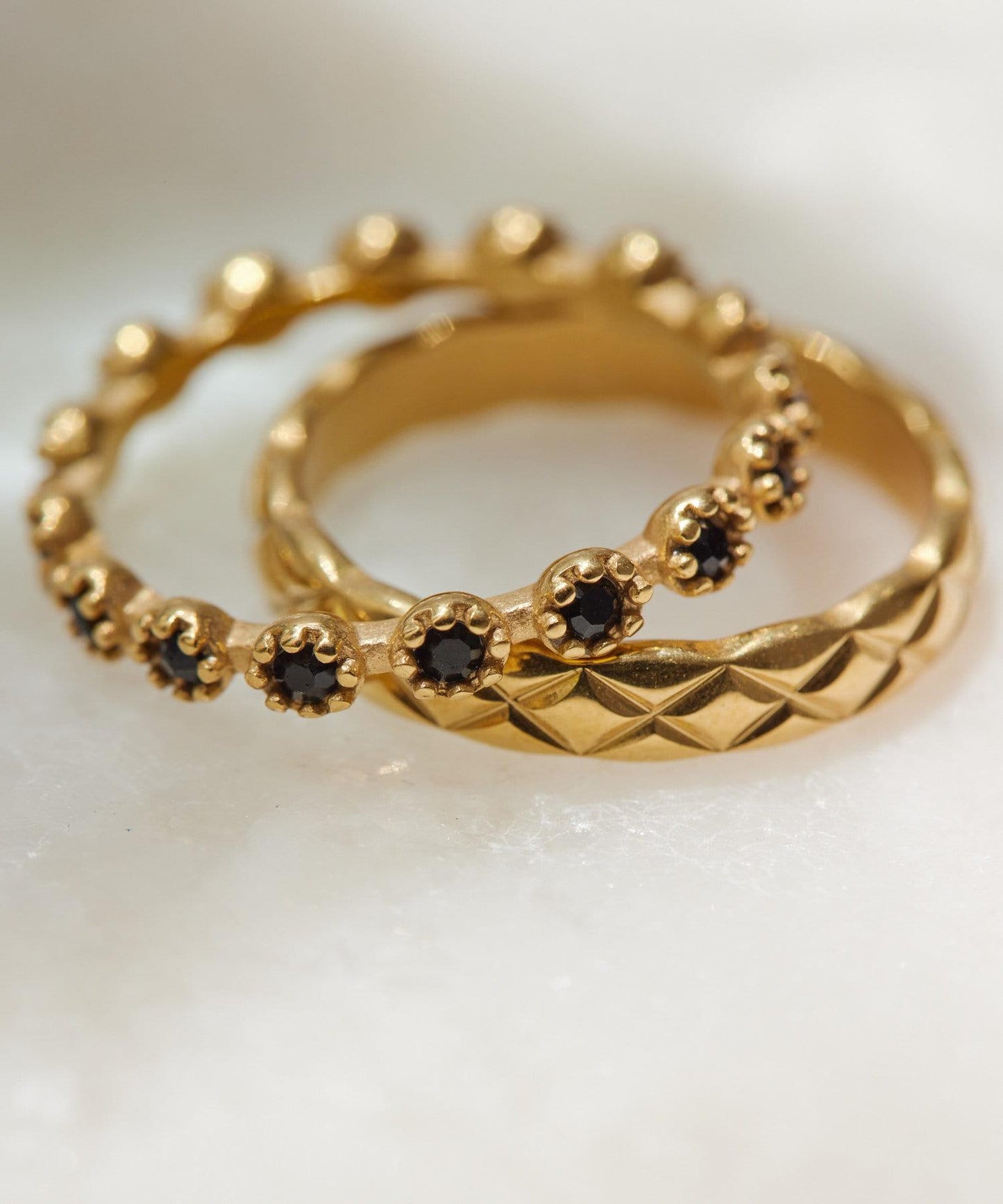 14號・15號/2點套裝/金屬過敏適用/不鏽鋼 女士套環