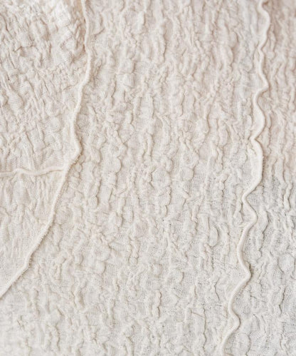 剪裁起皺 泡泡 柔軟 設計長袖 T恤【限定款】