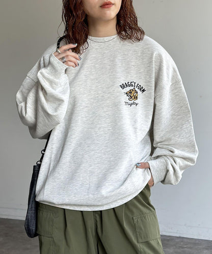 多色刺繡衛衣