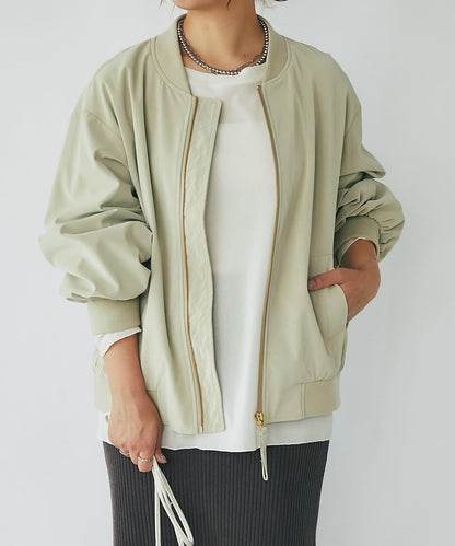 《長季節適用》仿皮夾克