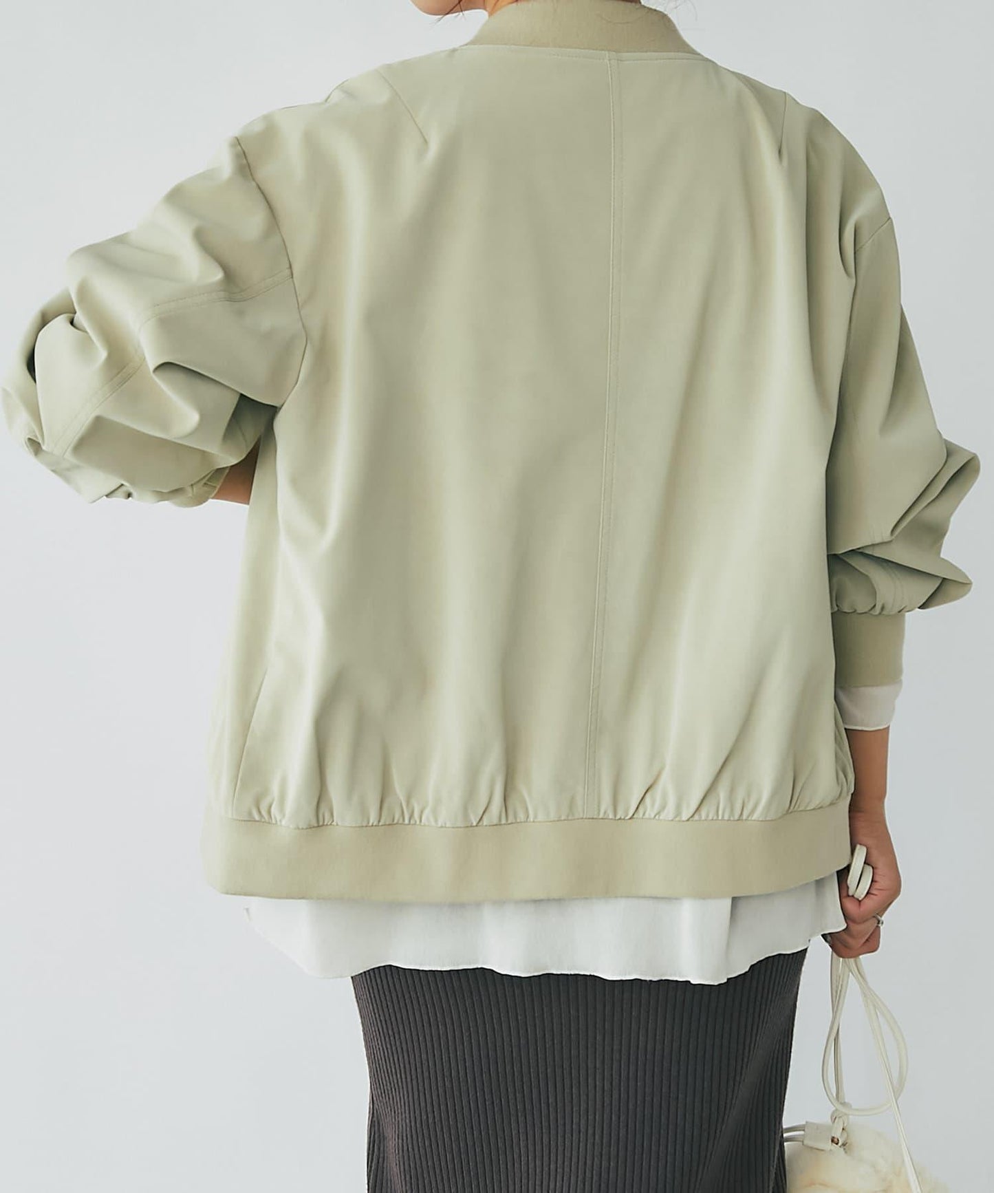 《長季節適用》仿皮夾克