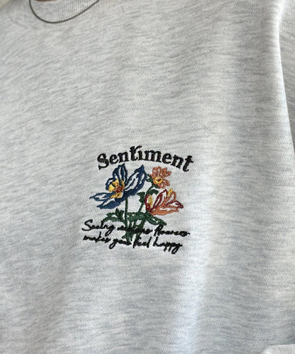 多色刺繡衛衣
