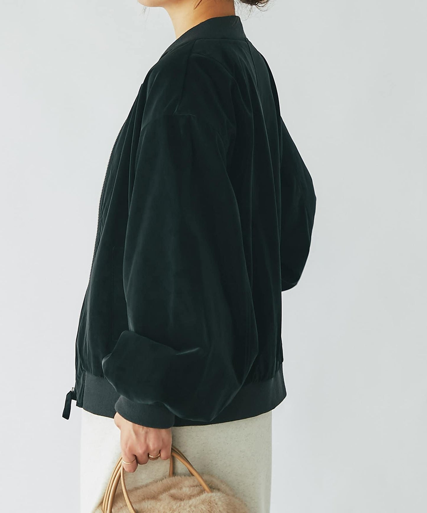 《長季節適用》仿皮夾克