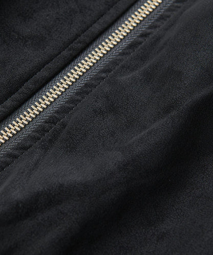 《長季節適用》仿皮夾克