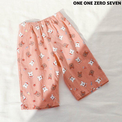 1107炎熱夏日 純棉寬鬆短褲