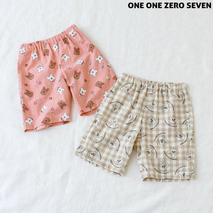 1107炎熱夏日 純棉寬鬆短褲