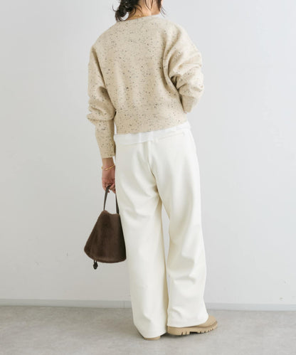 【可當開衫穿的】短款拉鍊針織衫