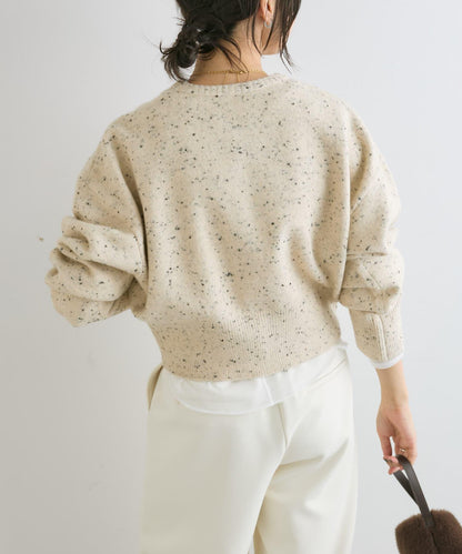 【可當開衫穿的】短款拉鍊針織衫