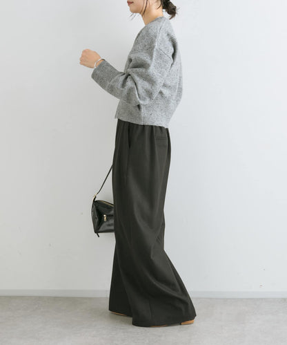 【可當開衫穿的】短款拉鍊針織衫