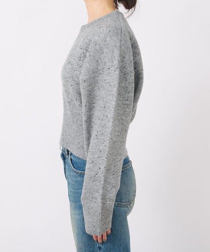 【可當開衫穿的】短款拉鍊針織衫