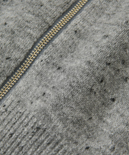 【可當開衫穿的】短款拉鍊針織衫