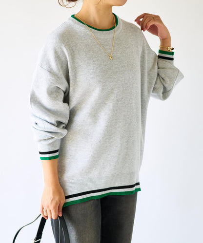 《限定·穿著舒適》條紋針織衫