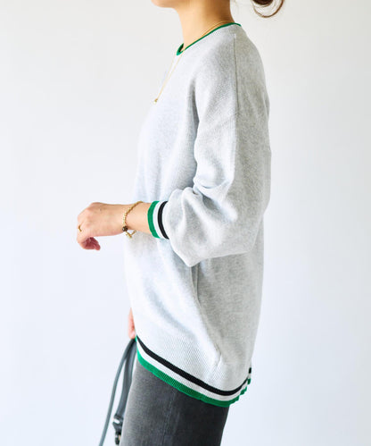 《限定·穿著舒適》條紋針織衫