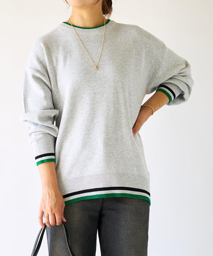 《限定·穿著舒適》條紋針織衫