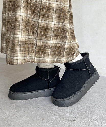 厚底羊毛靴