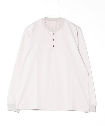 【GLOSTER】降落傘扣 帶領口 天竺 長袖T恤 長T