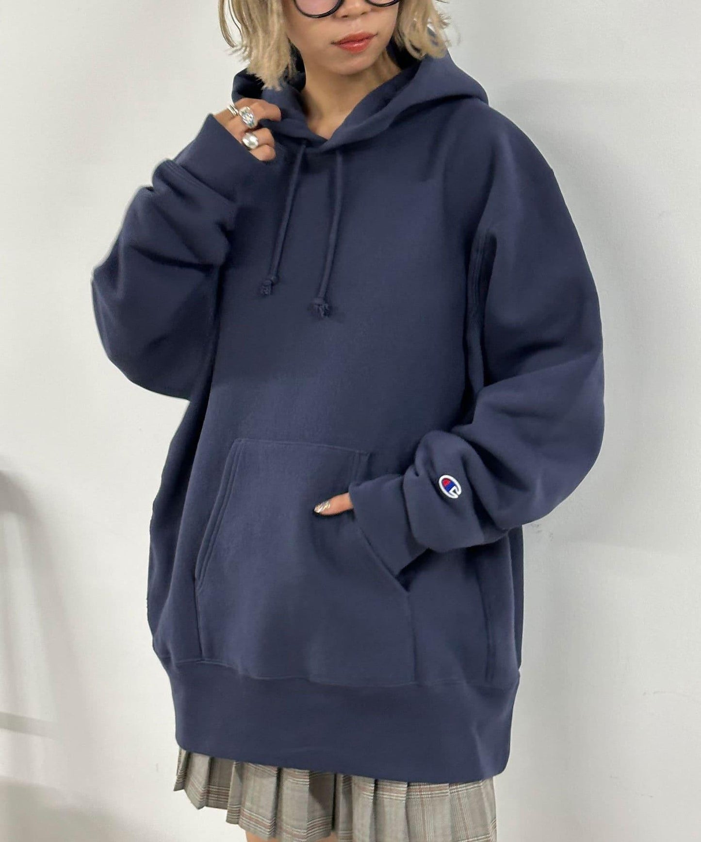 【Champion/冠軍】反絨(R) 帶帽衛衣