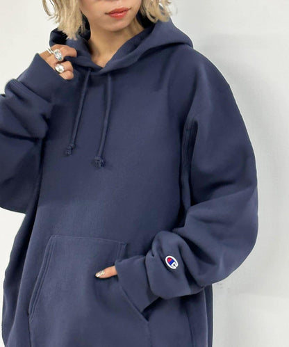 【Champion/冠軍】反絨(R) 帶帽衛衣