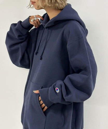 【Champion/冠軍】反絨(R) 帶帽衛衣