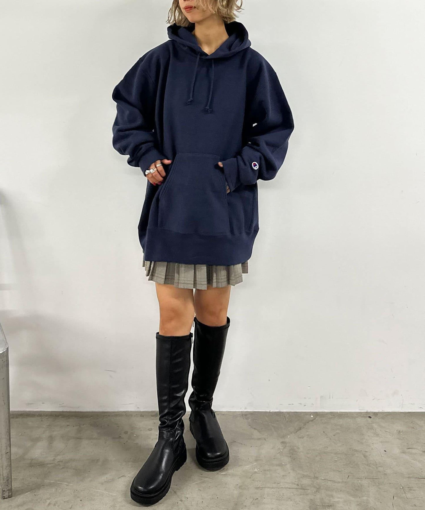 【Champion/冠軍】反絨(R) 帶帽衛衣