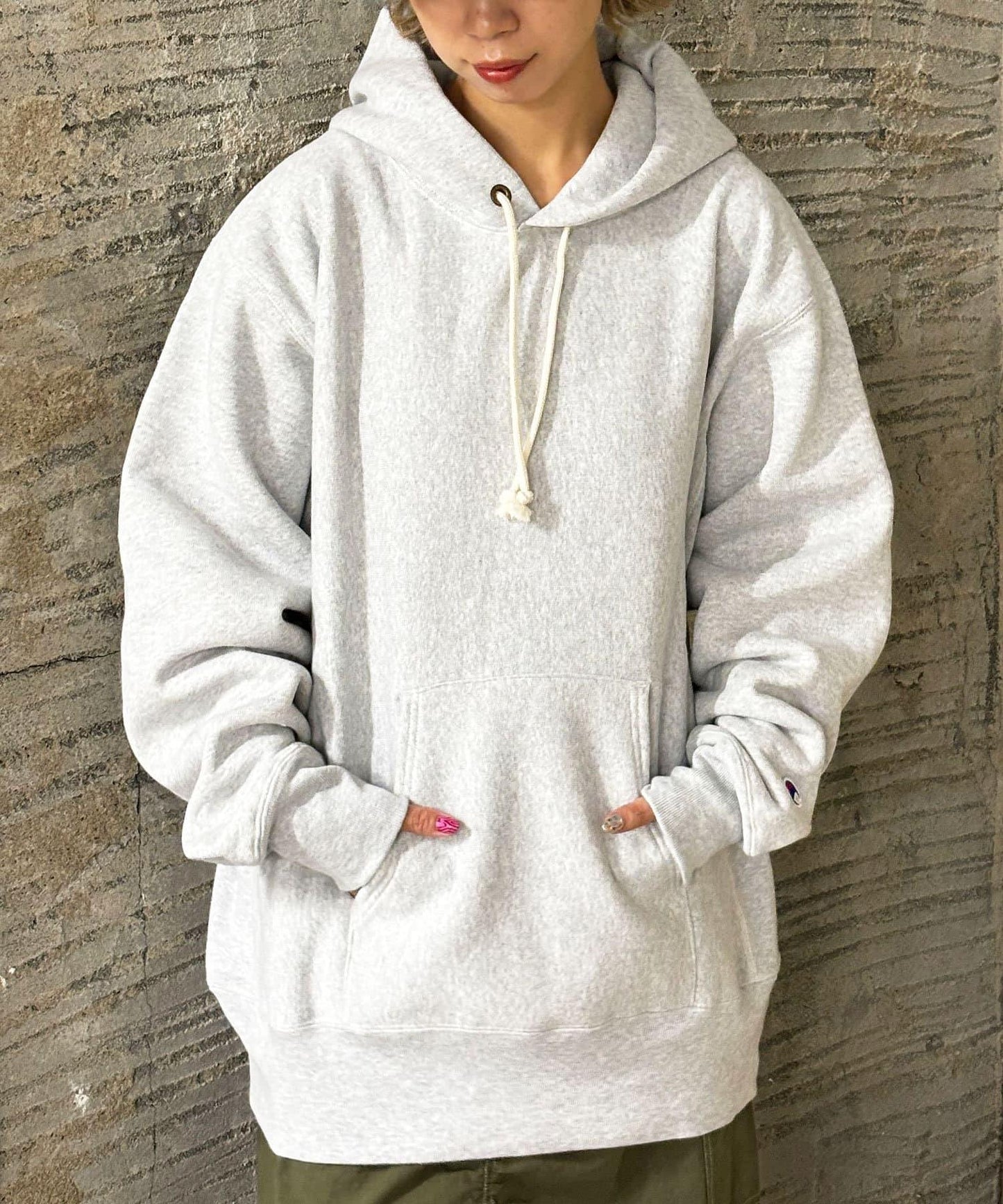 【Champion/冠軍】反絨(R) 帶帽衛衣