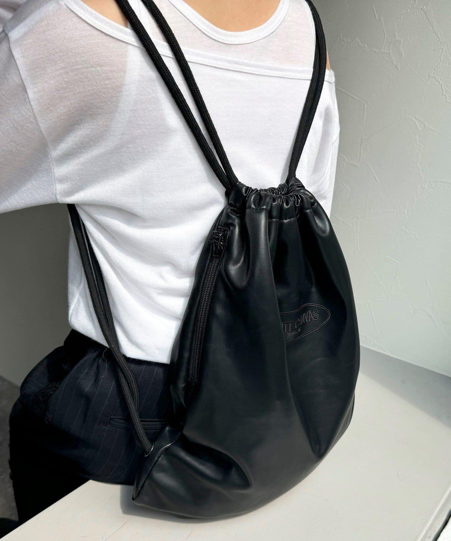 【PARROTT CANVAS/帕羅特帆布】PU皮革絨布揹包