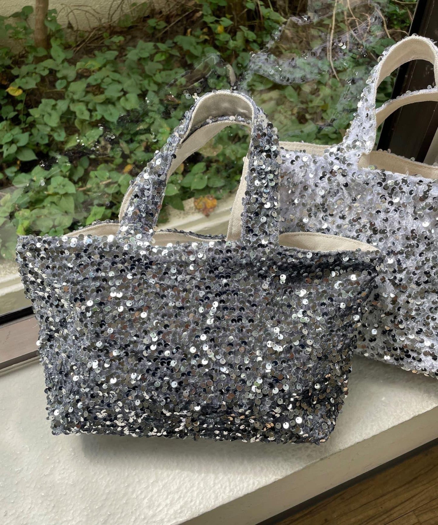 亮片手提包