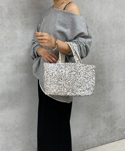 亮片手提包