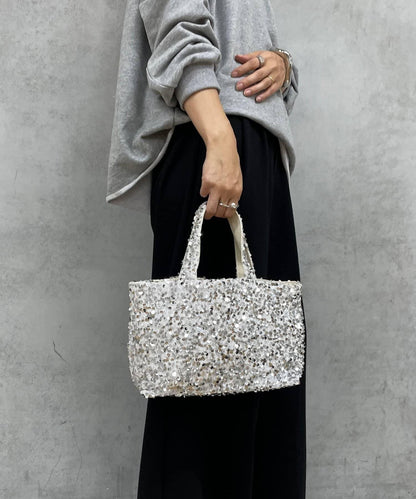 亮片手提包