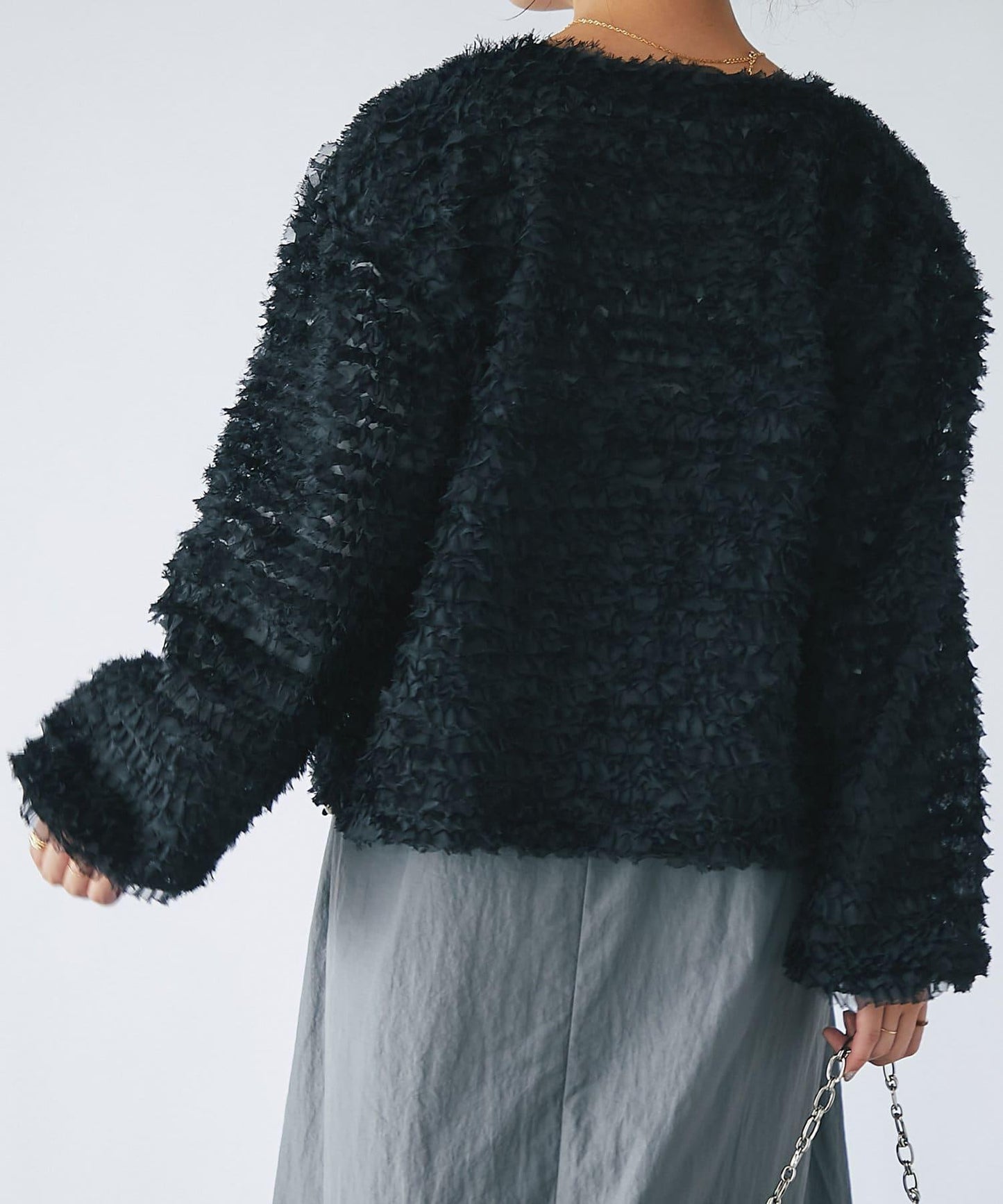 《限定》蕾絲下襬襯衫