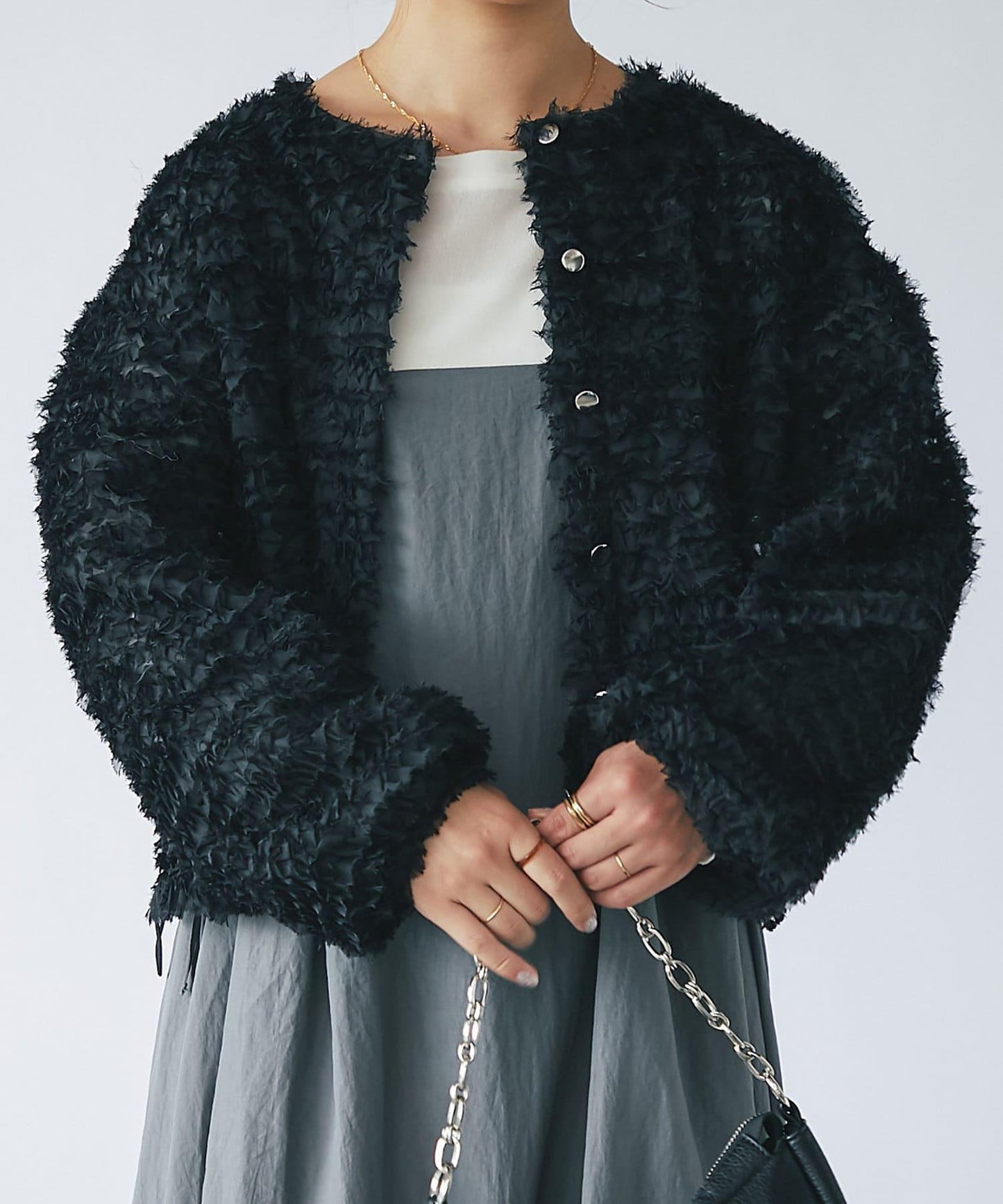 《限定》蕾絲下襬襯衫