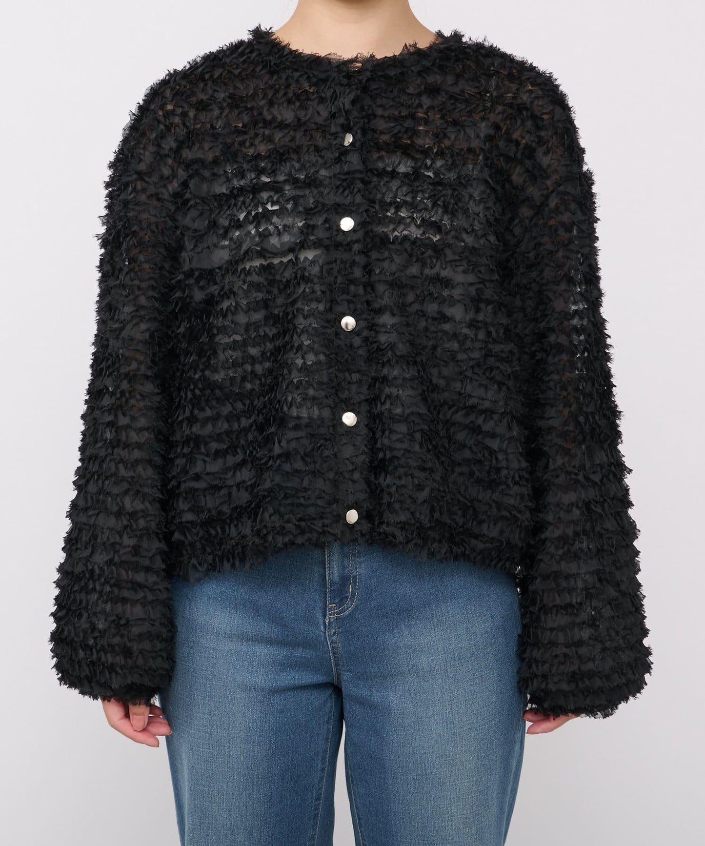 《限定》蕾絲下襬襯衫