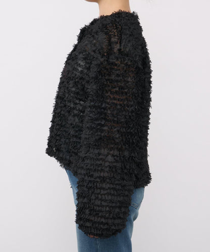 《限定》蕾絲下襬襯衫