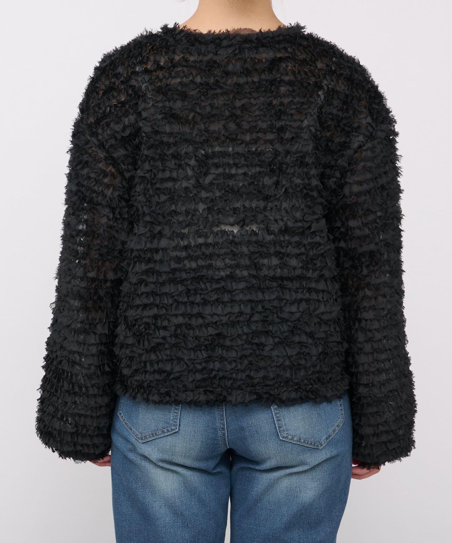 《限定》蕾絲下襬襯衫