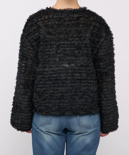 《限定》蕾絲下襬襯衫